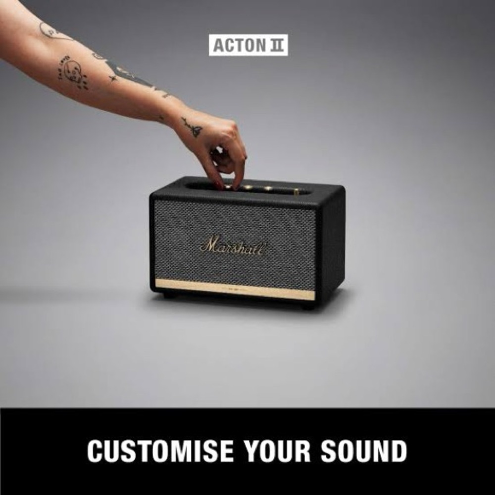 Marshall Acton II Black Gold Bluetooth Speaker Brand New In Box